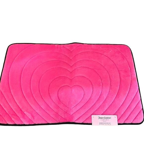Juicy Couture Home Heart Embossed Memory Foam Bath Rug - Picture 2 of 8